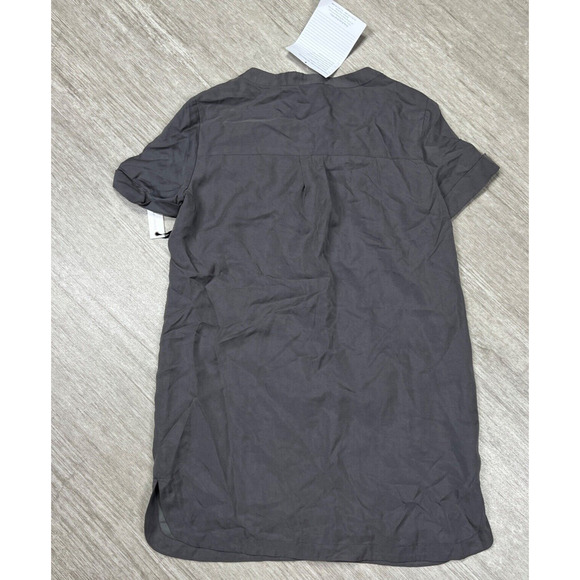 Lovers + Friends Waterfront Sheath Shift Shirt Dress Lace Up Gray Size Small - Picture 2 of 7